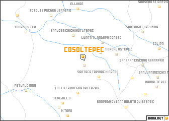 map of Cosoltepec