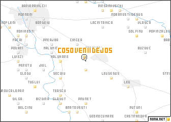 map of Coşovenii de Jos