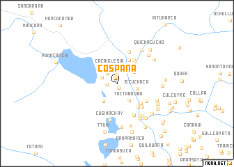 map of Cospana