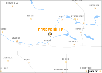 map of Cosperville
