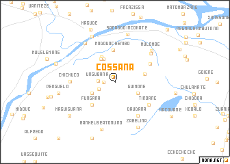 map of Cossana