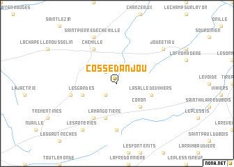 map of Cossé-dʼAnjou