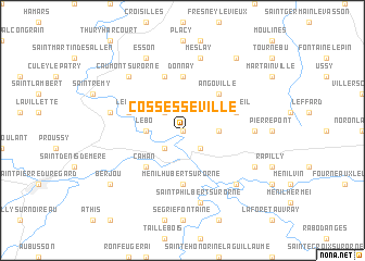 map of Cossesseville
