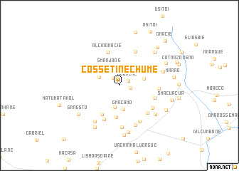 map of Cossetine Chume