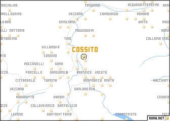 map of Cossito