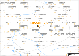 map of Cossonnais