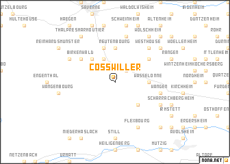 map of Cosswiller