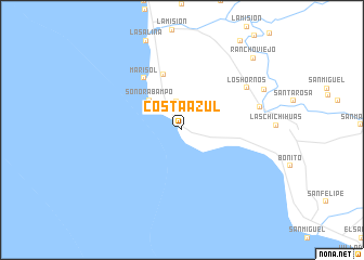 map of Costa Azul