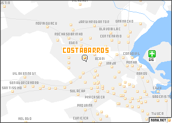 map of Costa Barros