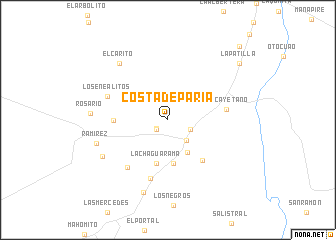 map of Costa de Paria