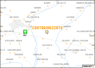 map of Costa di Mezzate
