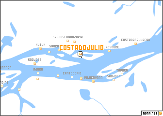 map of Costa do Júlio