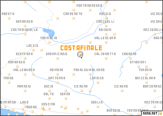 map of Costa Finale