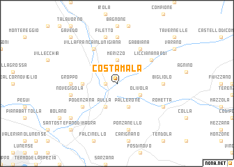 map of Costamala