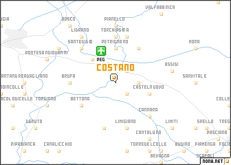 map of Costano