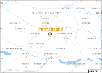 map of Costanzana