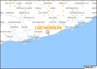 map of Costarainera