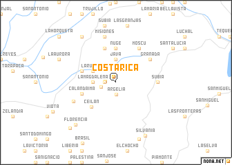 map of Costa Rica