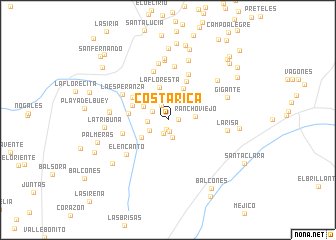 map of Costa Rica