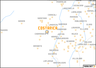 map of Costa Rica