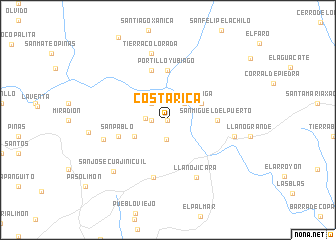 map of Costa Rica