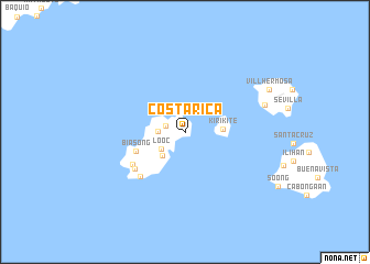 map of Costa Rica