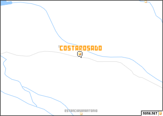 map of Costa Rosado