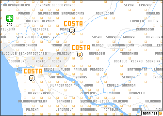 map of Costa