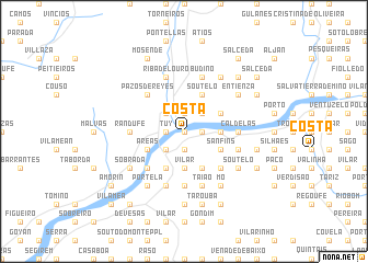 map of Costa