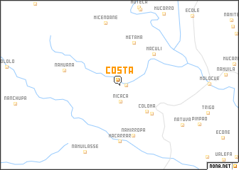 map of Costa