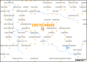 map of Coste Chaude