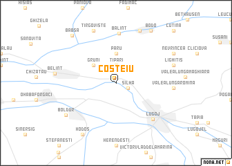 map of Coşteiu