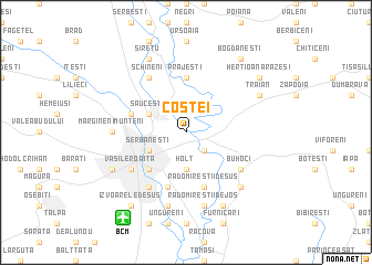 map of Costei