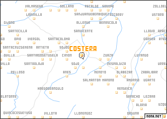 map of Costera