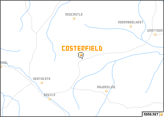 map of Costerfield