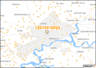 map of Coster Yards