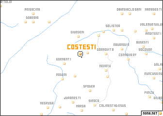 map of Costeşti