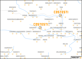 map of Costeşti