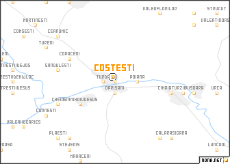 map of Costeşti