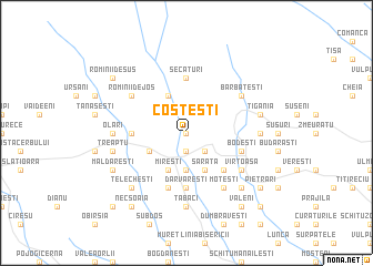 map of Costeşti