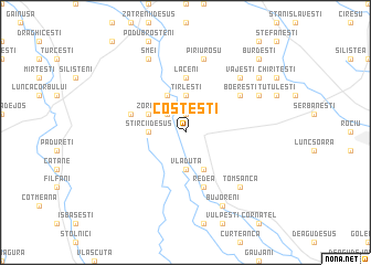 map of Costeşti