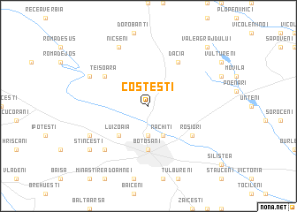 map of Costeşti