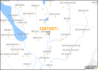 map of Costeşti