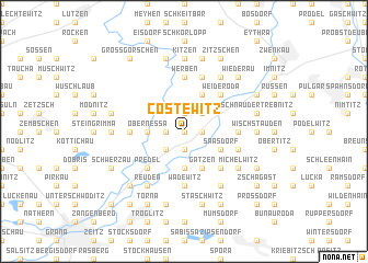 map of Costewitz