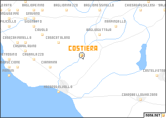 map of Costiera