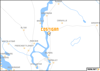 map of Costigan