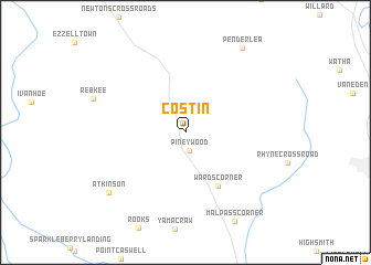 map of Costin