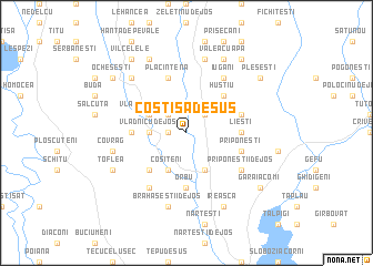 map of Costişa de Sus