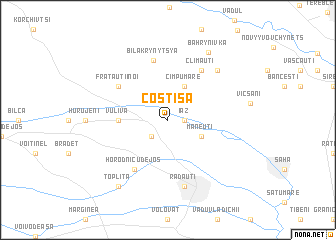 map of Costişa