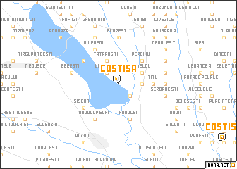 map of Costişa